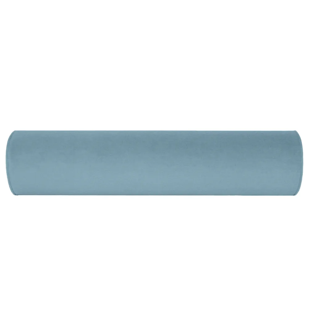 Refined Velvet Self-Welt Bolster Pillow