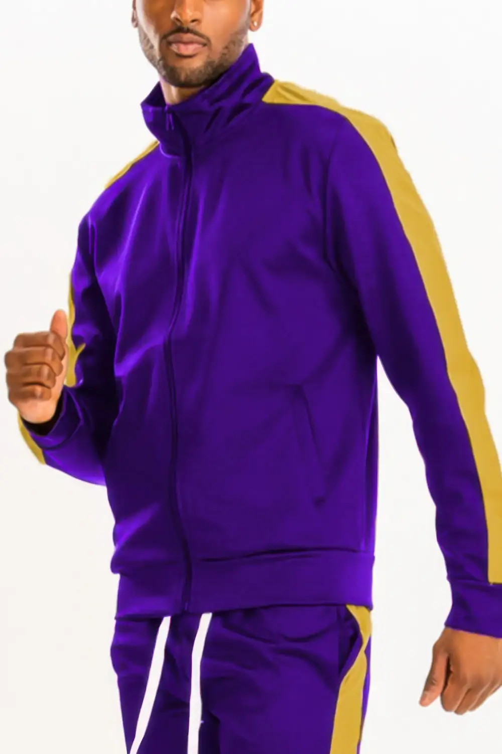 Single Stripe Track Jacket Athletic Style