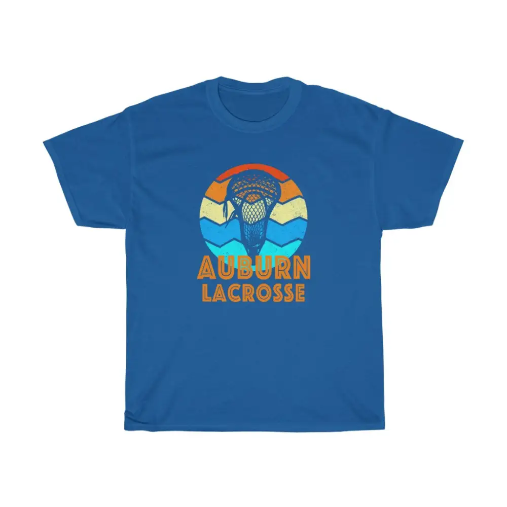 Auburn Lacrosse Retro Sunset T-Shirt