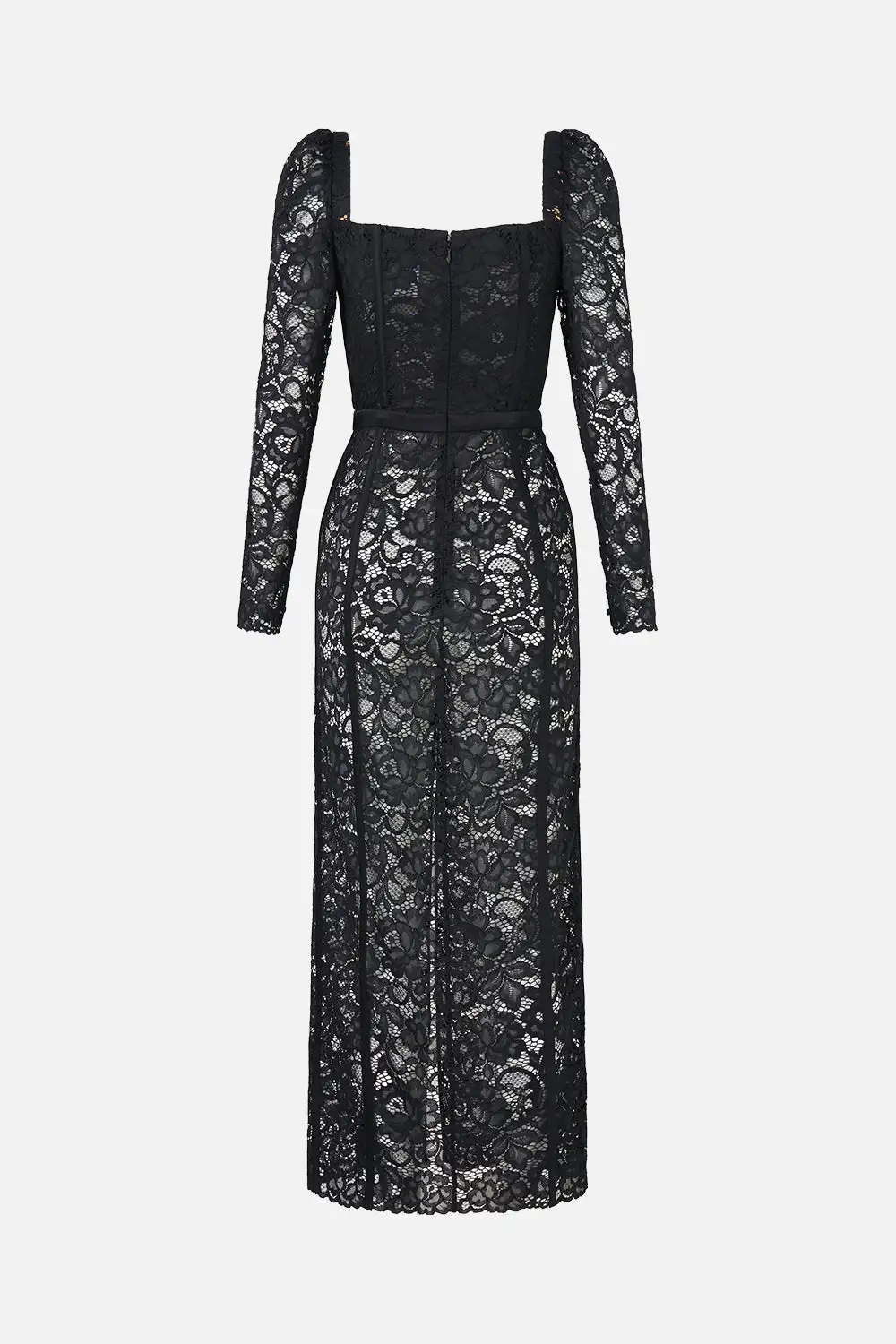 Bust Detail Dress with Long Sleeve