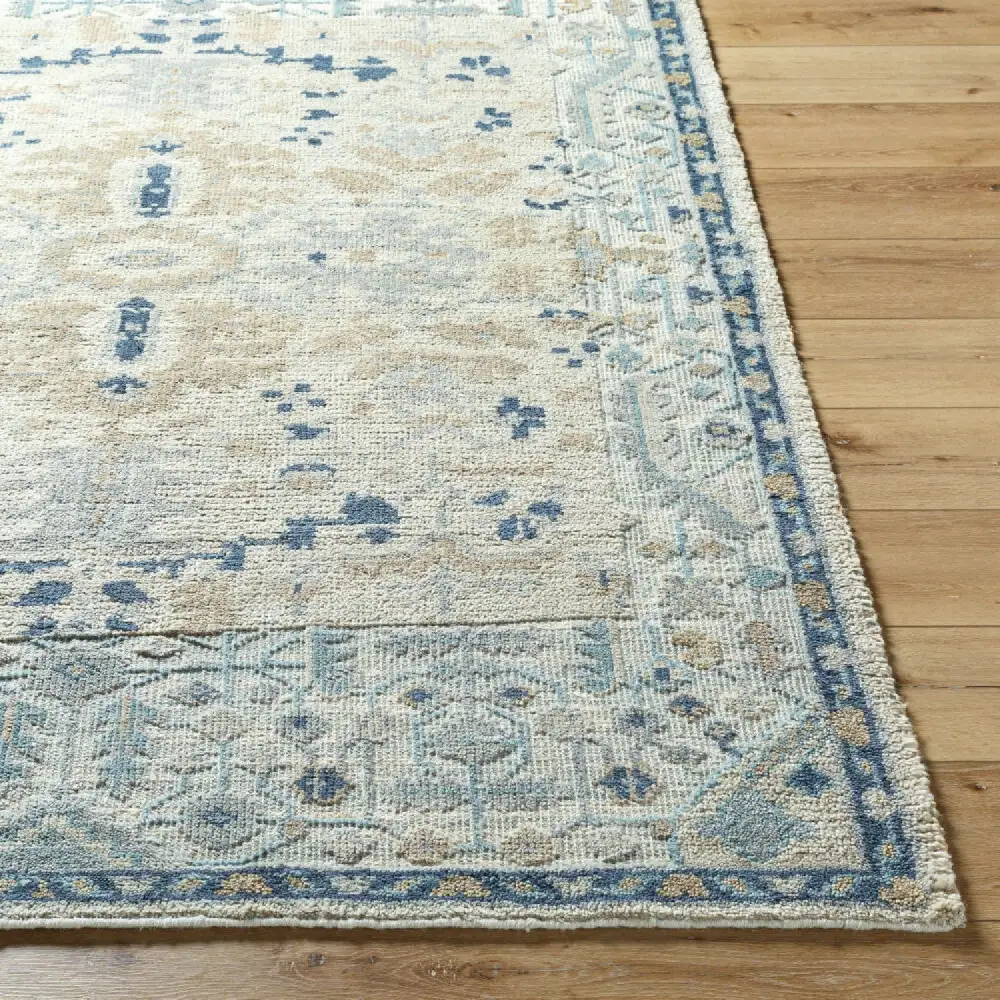 Patterned Wool Blend Carpet