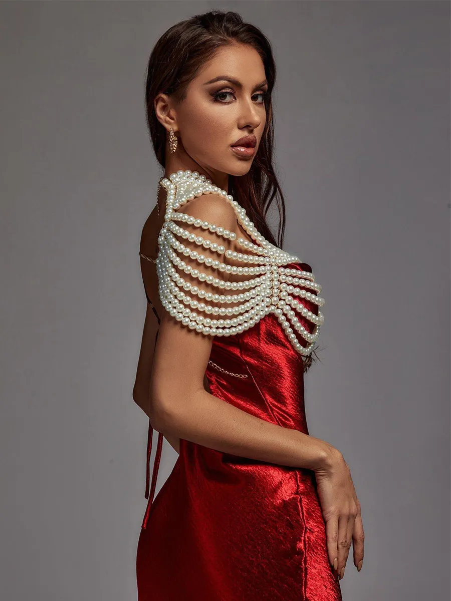 Katherine Pearl Shawl Top