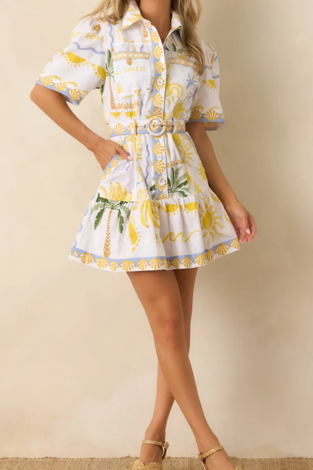 Yellow Mini Dress