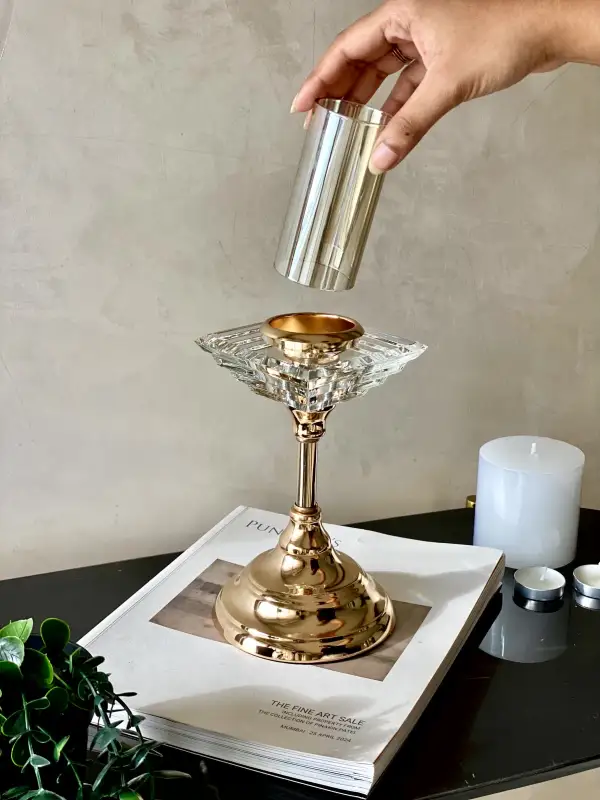 Crystal Candle Holder
