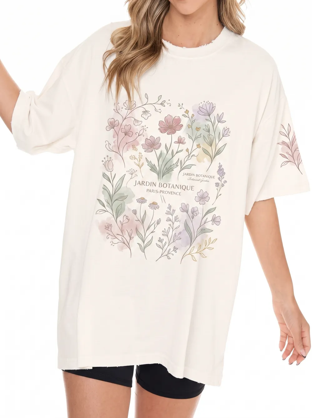 Women's Botanical Garden Lover Jardin Botanique Printed T-shirt