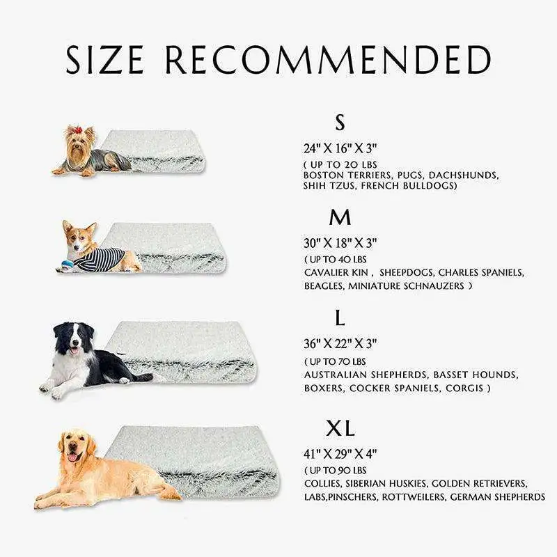 Washable Plush Pet Bed