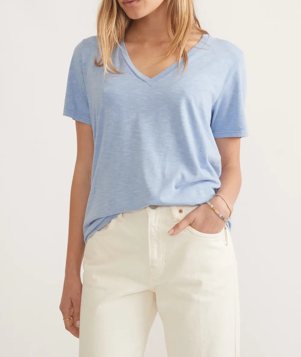 Light Blue Drop-Shoulder T-Shirt