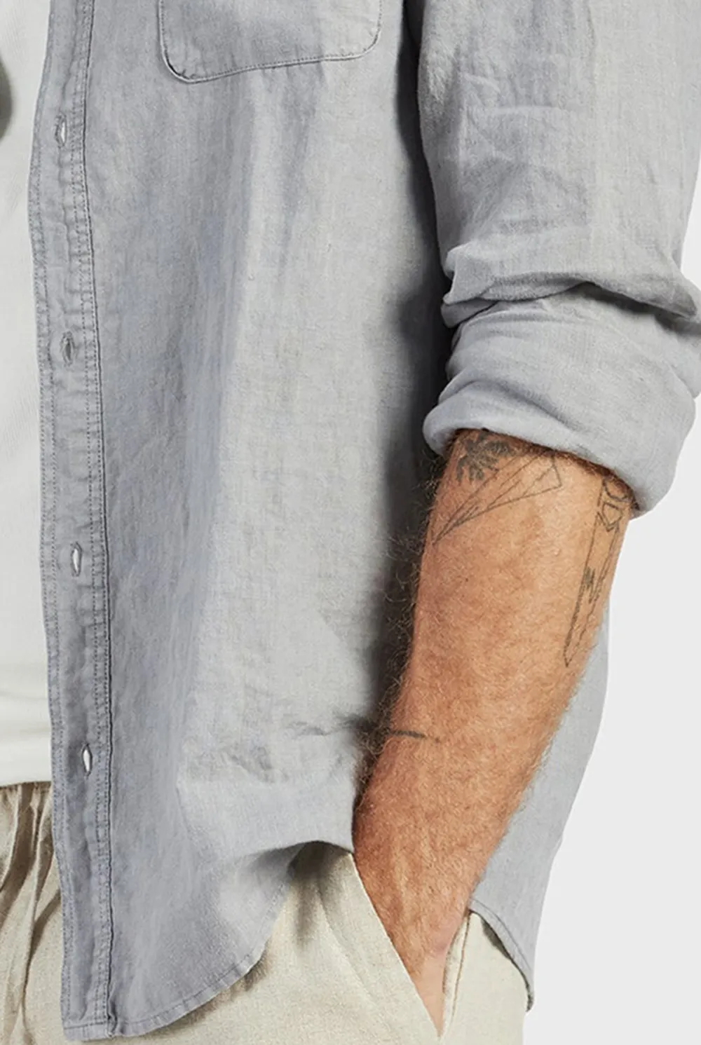 Classic Cotton Casual Long Sleeve Button Up Shirt