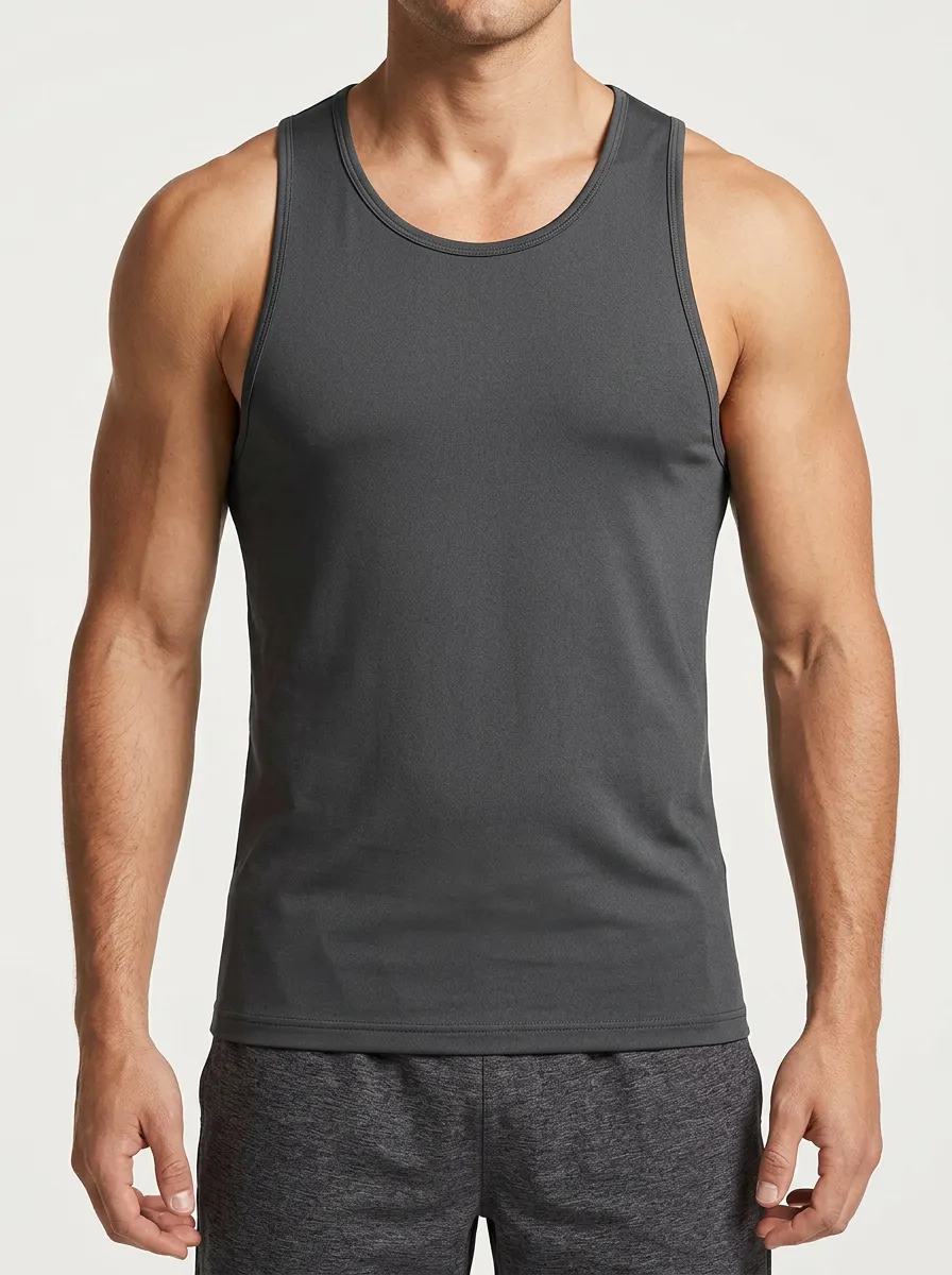 Clean-Look Athletic Men's Fitted Tank Top
