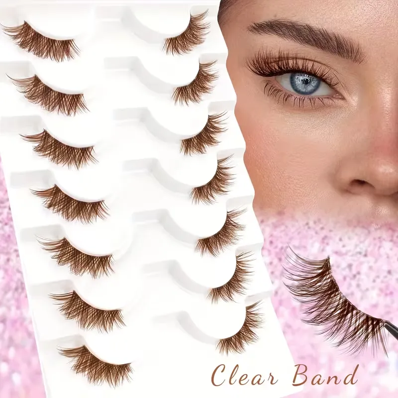 Fluffy Brown Lashes