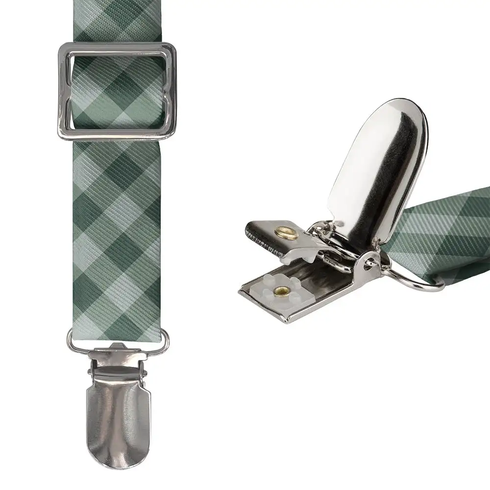 Gingham Plaid Pattern Suspenders