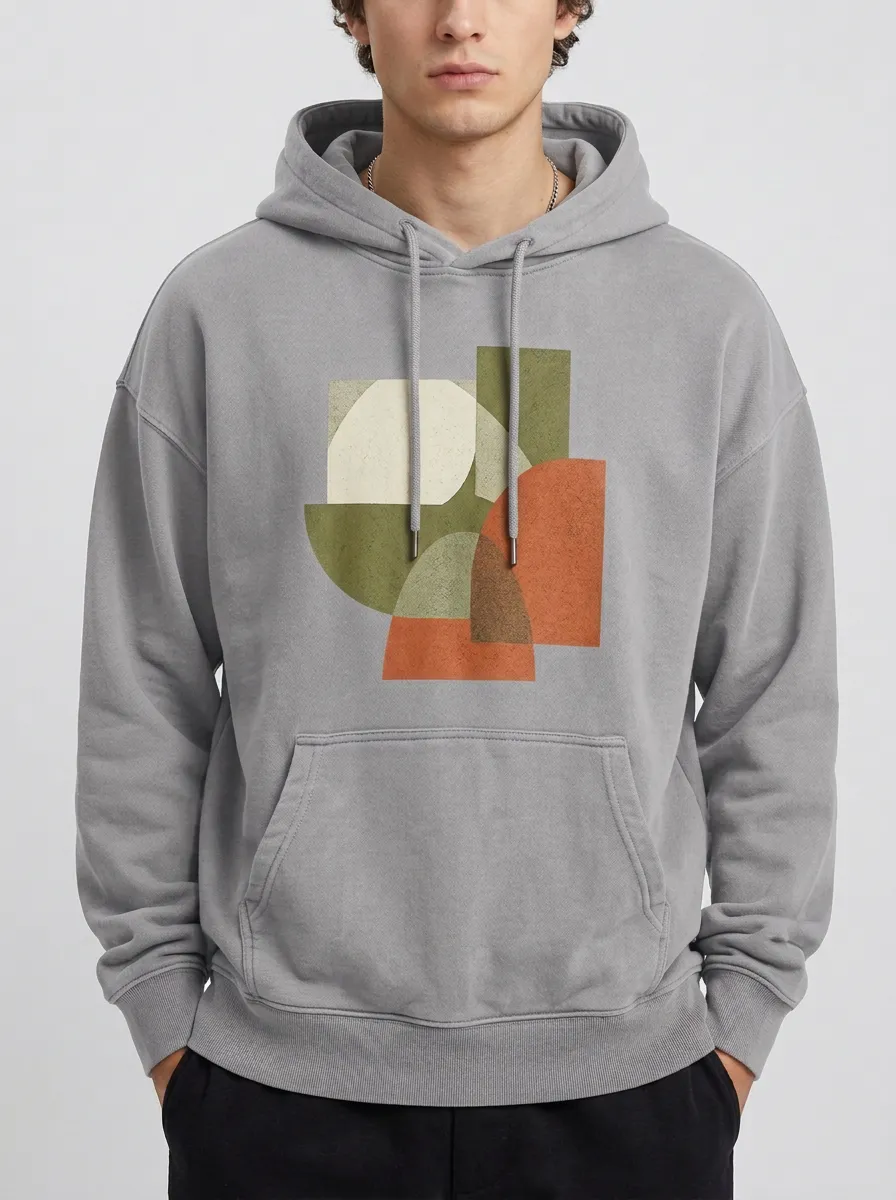 Abstract Art Geometric Shapes Hoodie