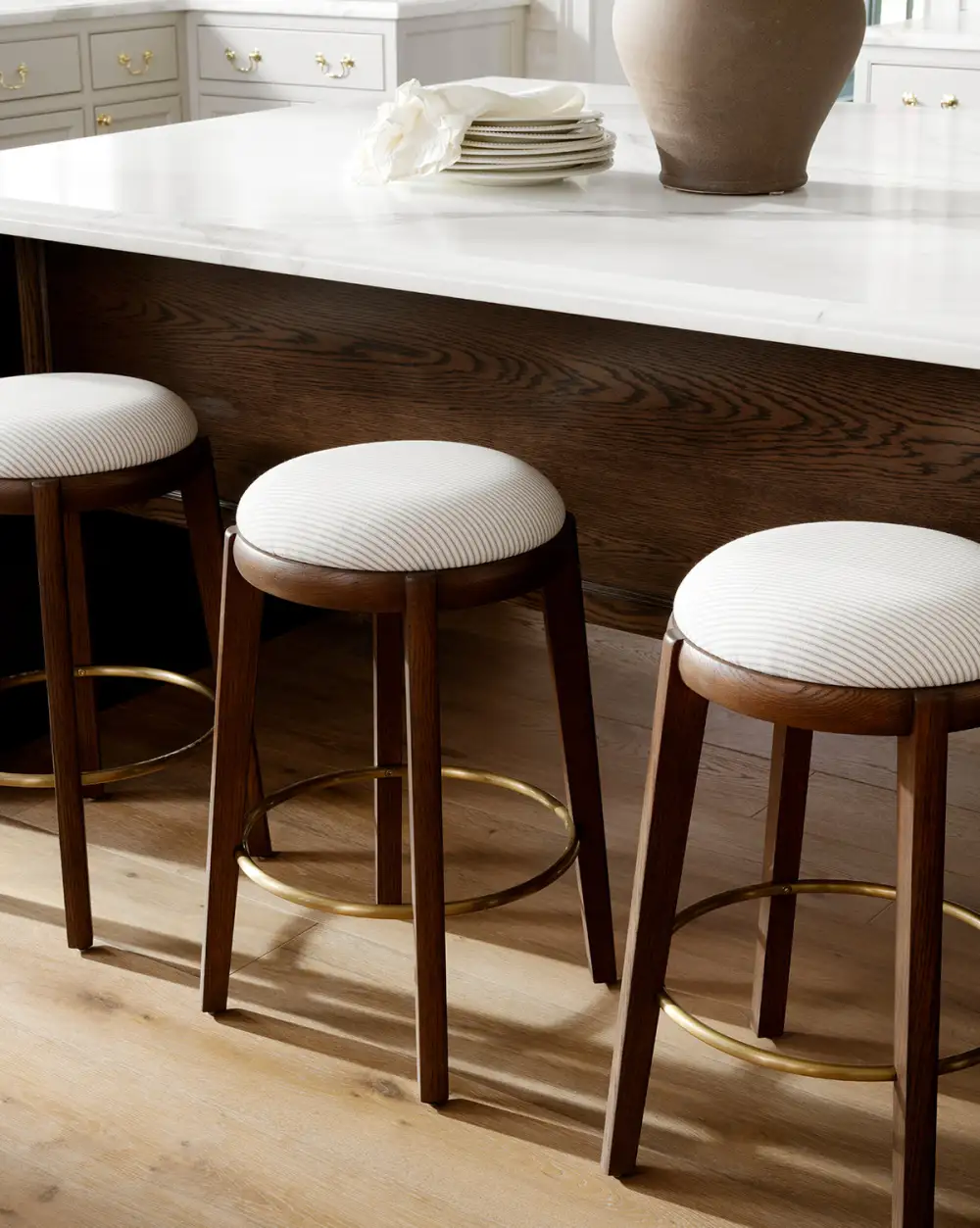 Modern Leather Counter Stool
