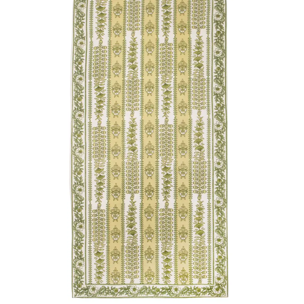 Elegant Botanical Cafe Table Runner
