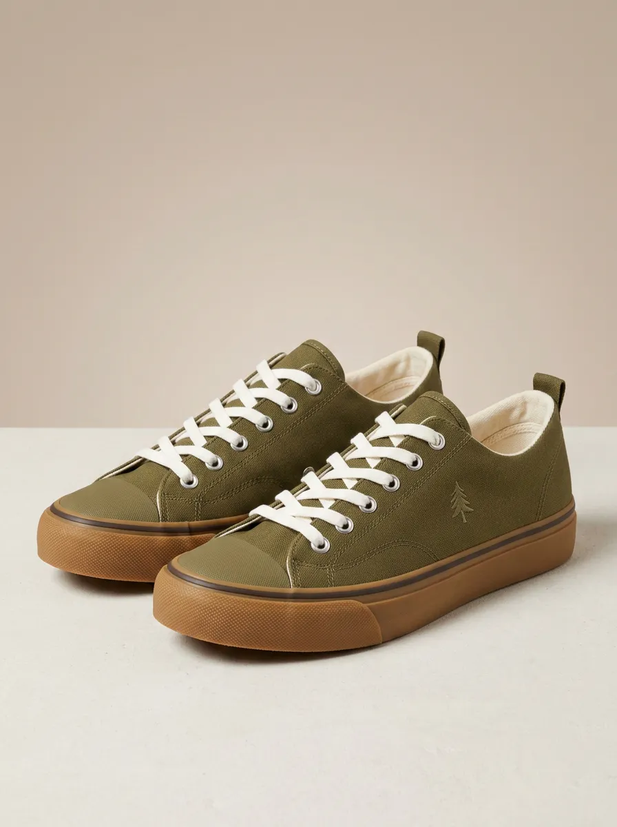 Refined Smooth Women's Low-Top Canvas Shoes