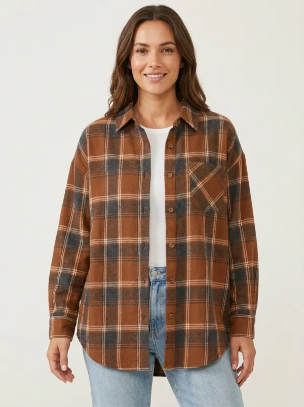 Refined Plaid Plaid Long-Sleeve Shirt