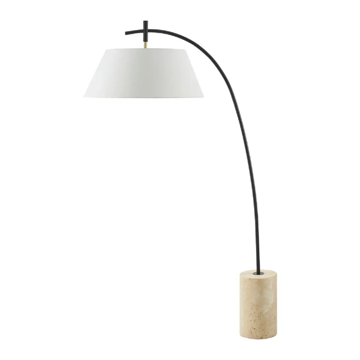 Slender Linen-Shade Floor Lamp