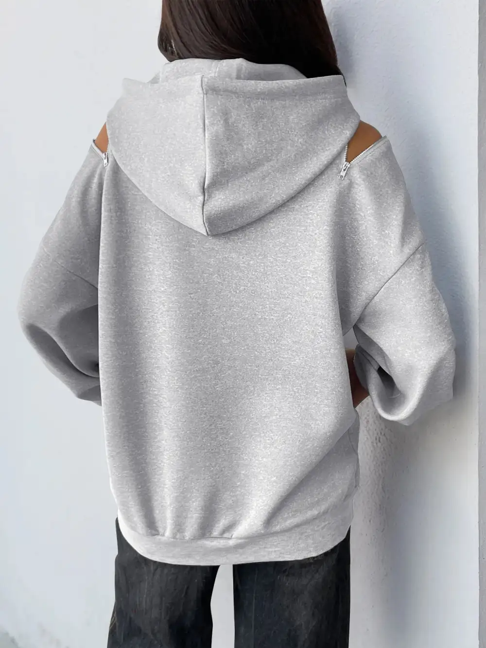 Drawstring Pocketed Oversized Hoodie