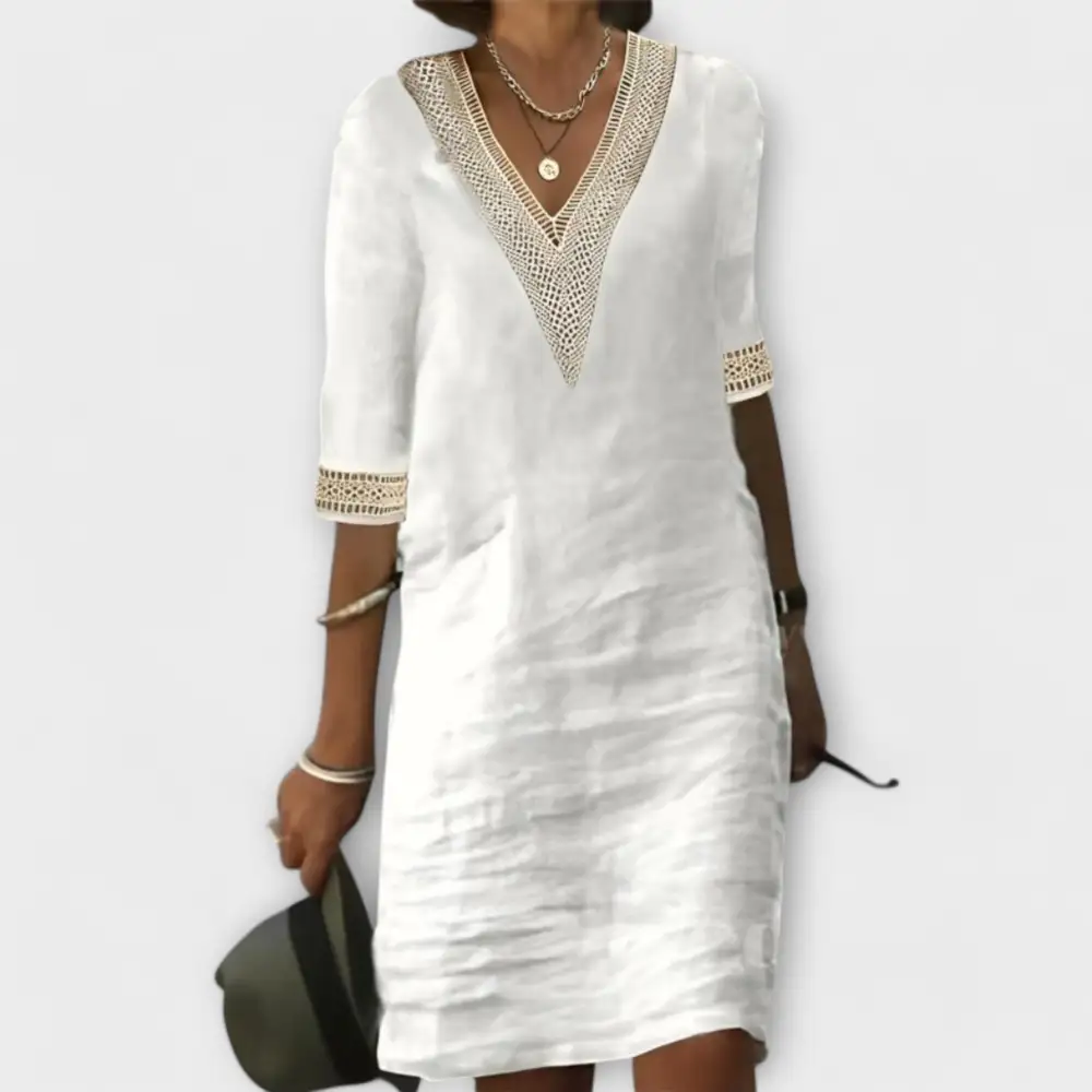 Linen Cotton Relaxed Casual Dress