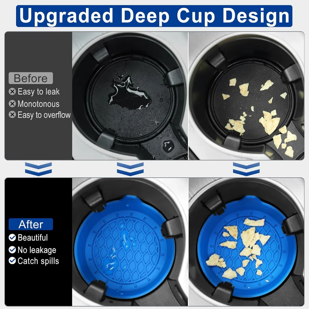 Non Slip Car Cup Holder Coaster Set