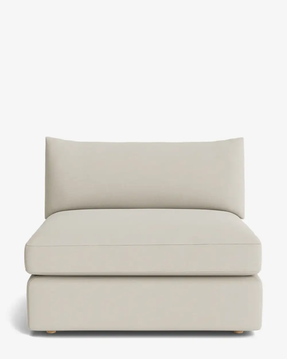 Plush Modular Armless Seat