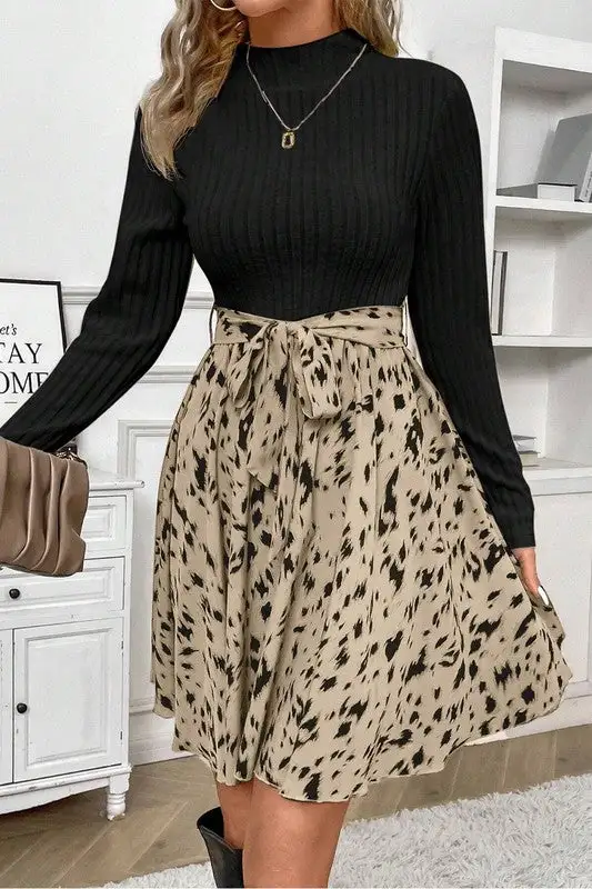 Ribbed Midi Dress