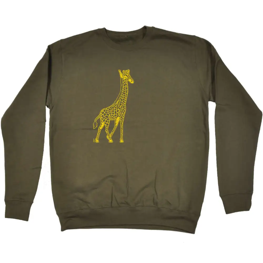 Giraffe Graphic Crewneck Sweatshirt