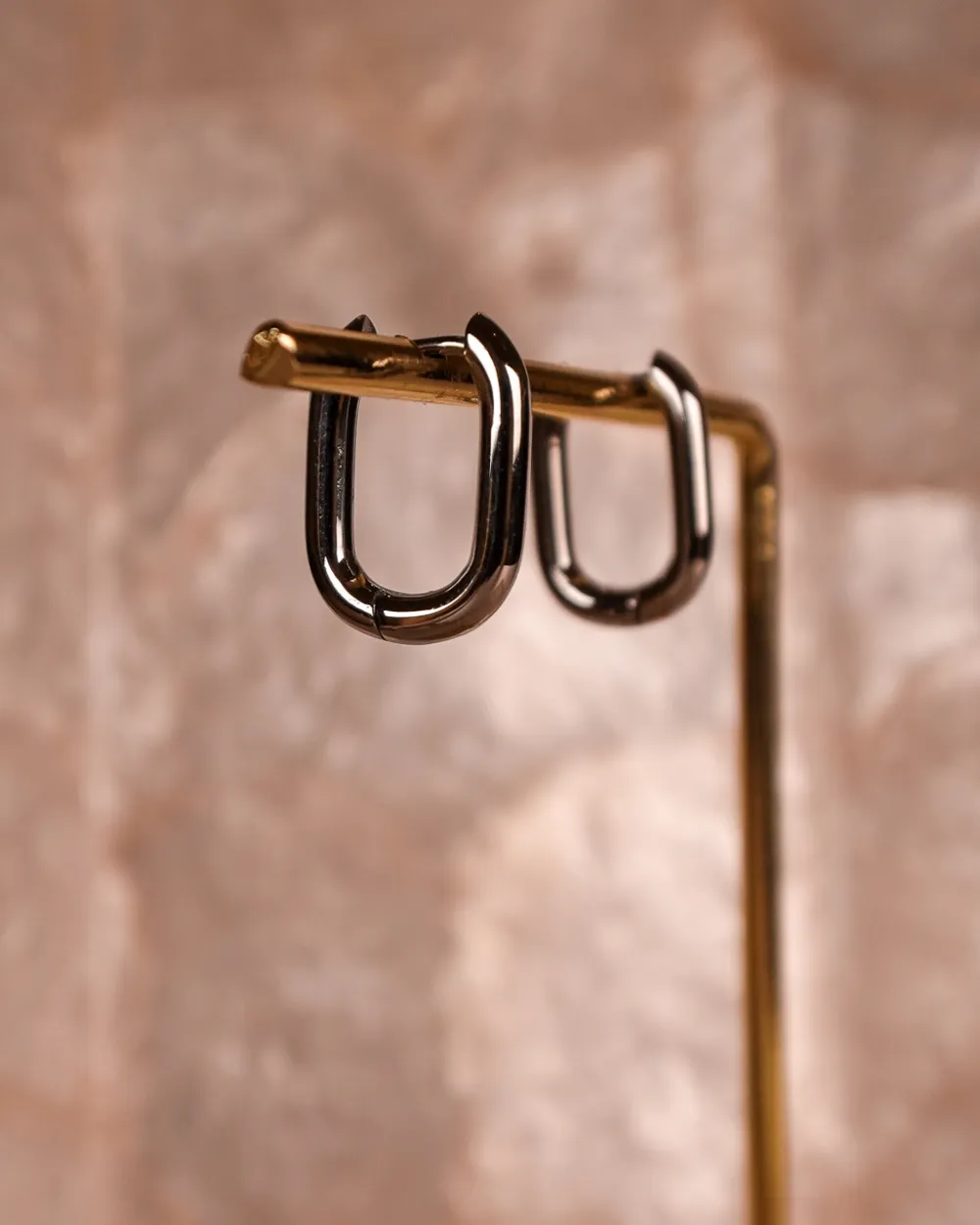 Open Frame Stud Earrings