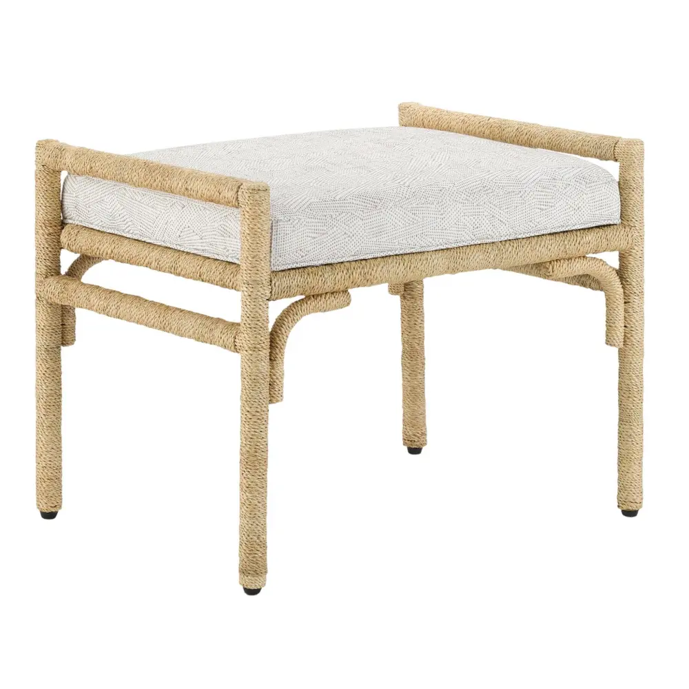 Classic Metal Frame Ottoman