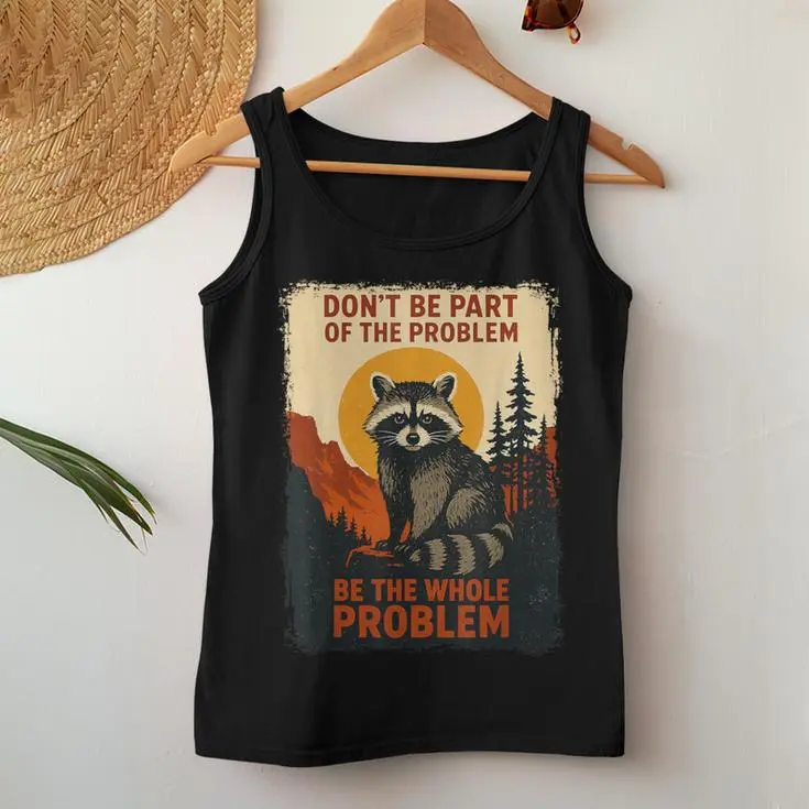 Raccoon Nature Wildlife Women Tank Top
