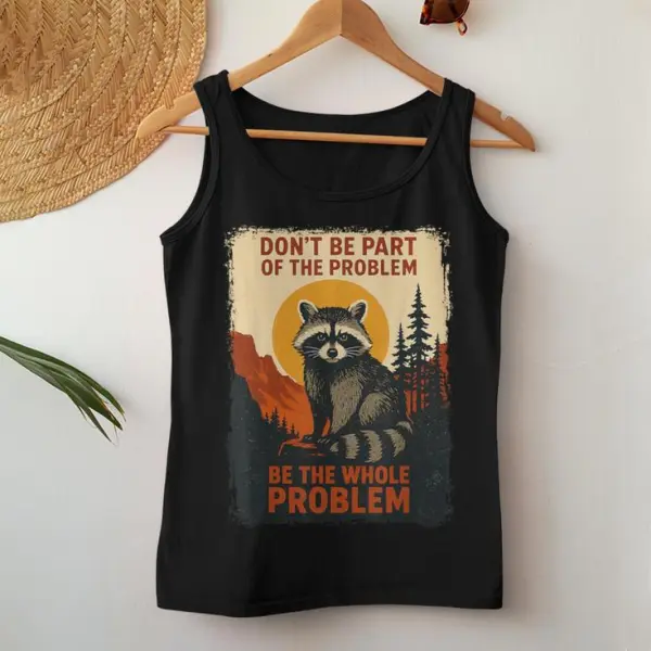 Raccoon Nature Wildlife Women Tank Top
