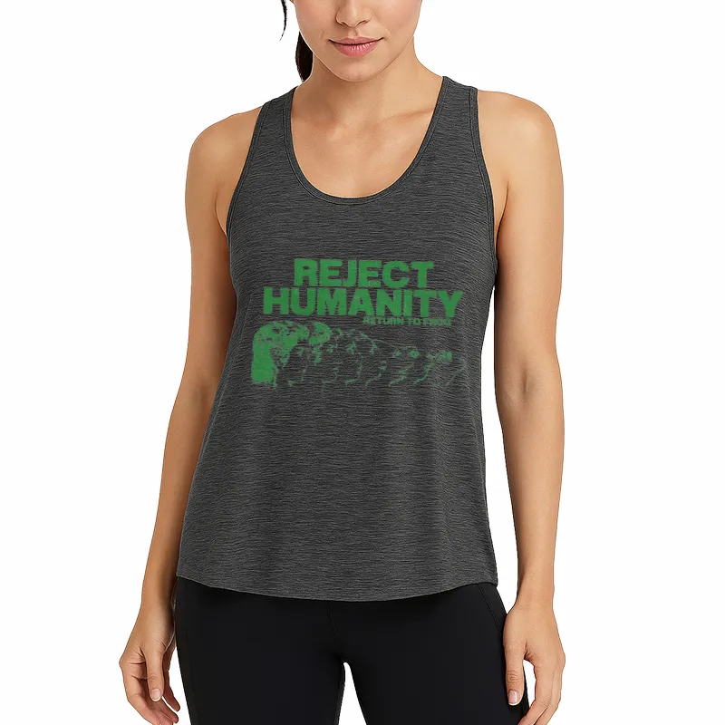 Reject Humanity Meme Athletic Tank