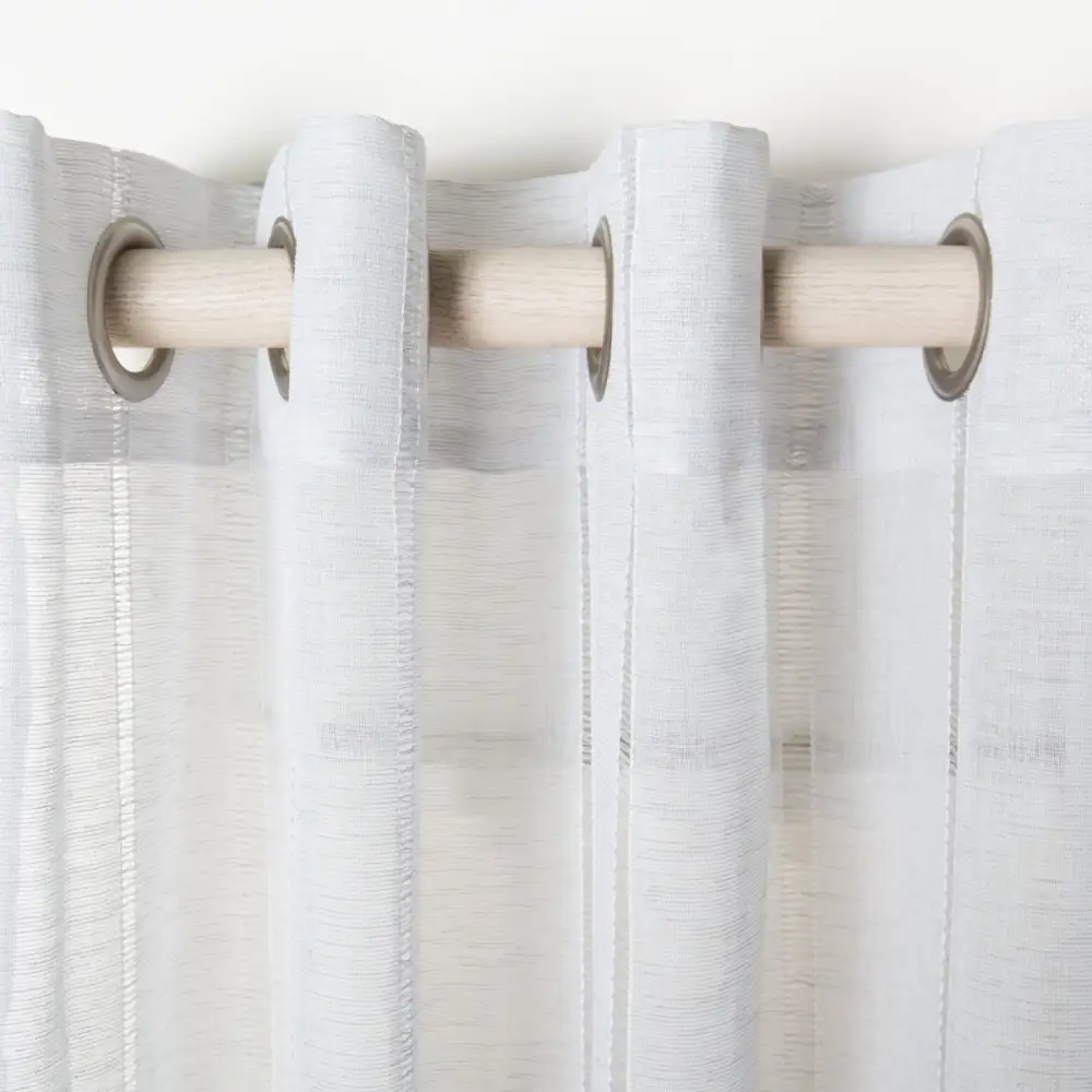 Refined Semi-Sheer Eyelet Modern Curtain Panel