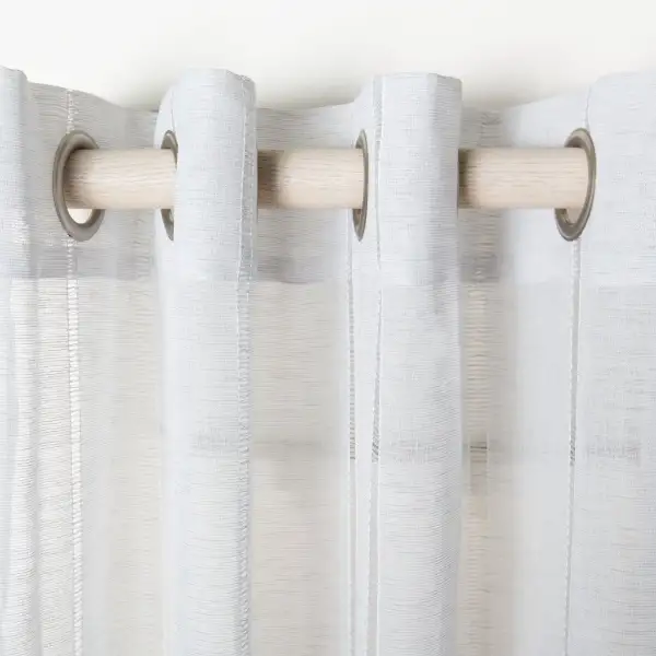Refined Semi-Sheer Eyelet Modern Curtain Panel