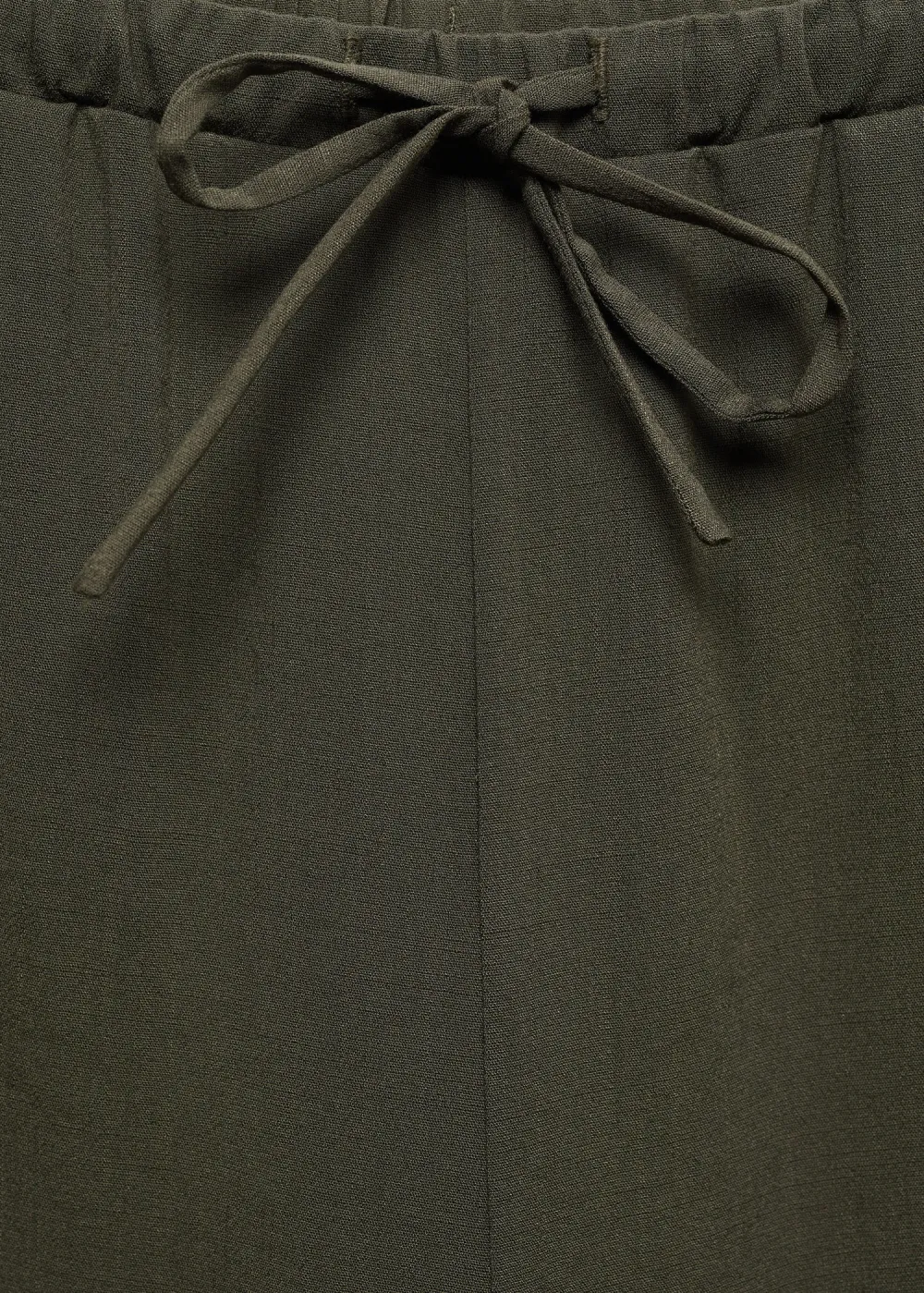 Elastic-Waist Straight Pants