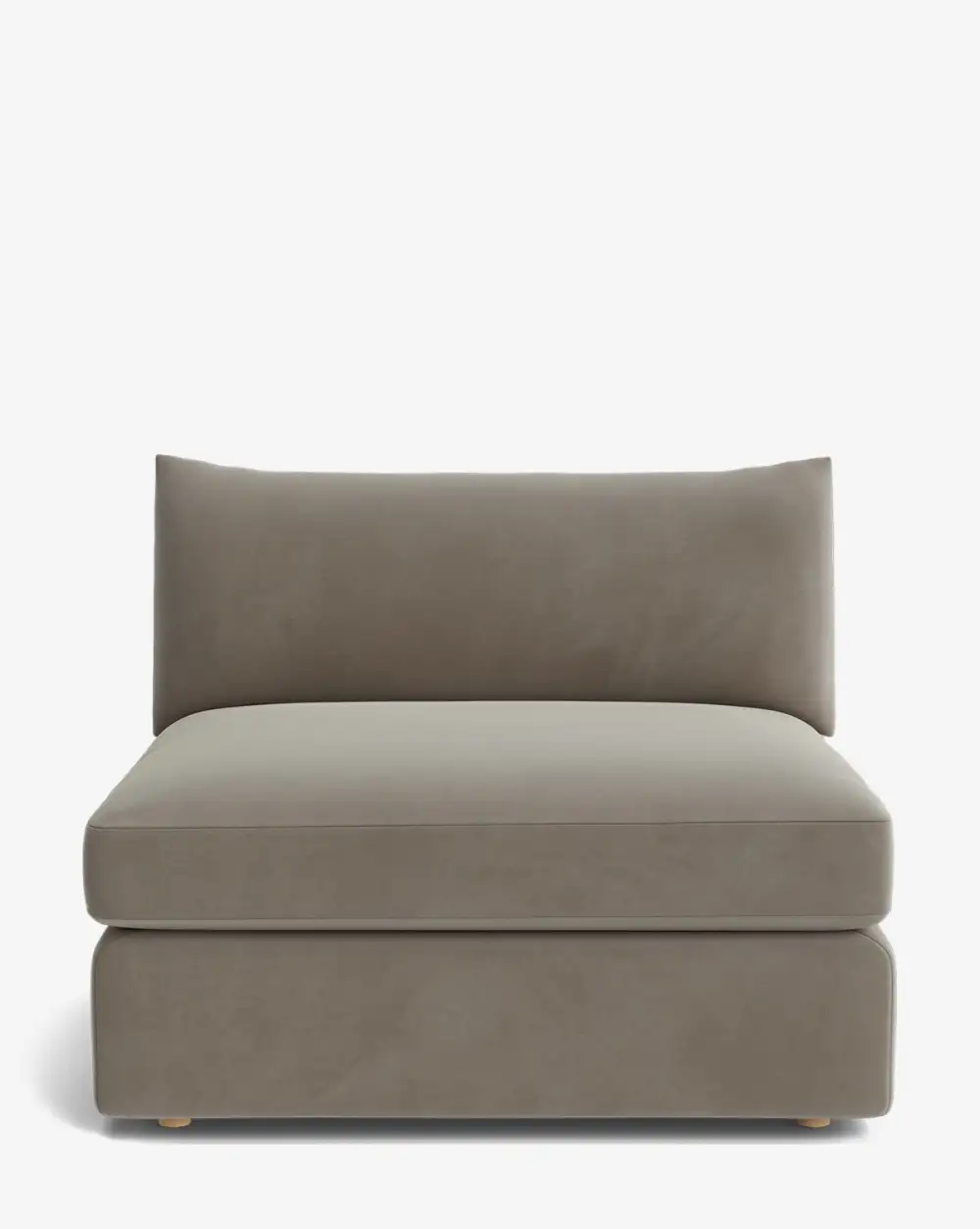 Plush Modular Armless Seat