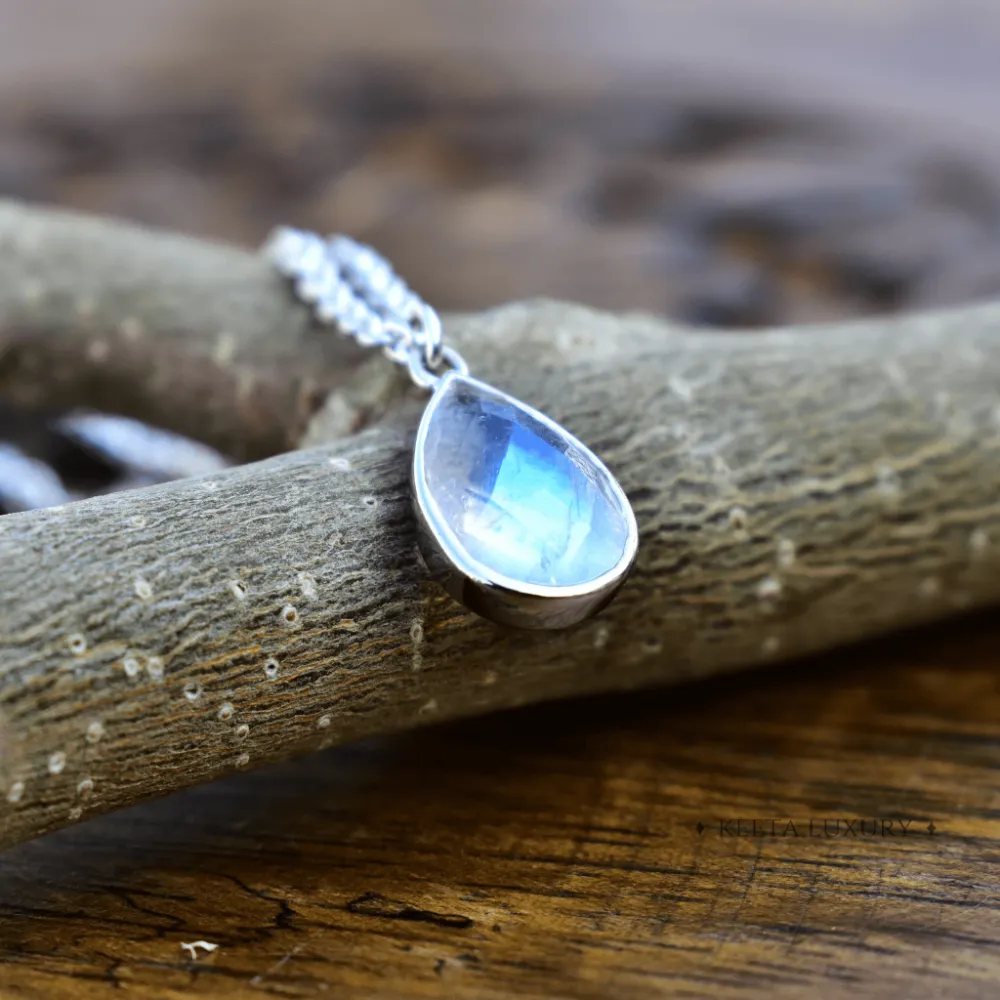 Faceted Moonstone Necklace