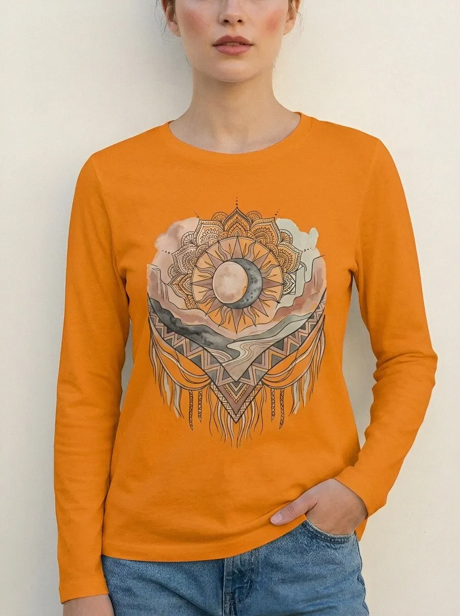 Boho Celestial Mandala T-Shirt