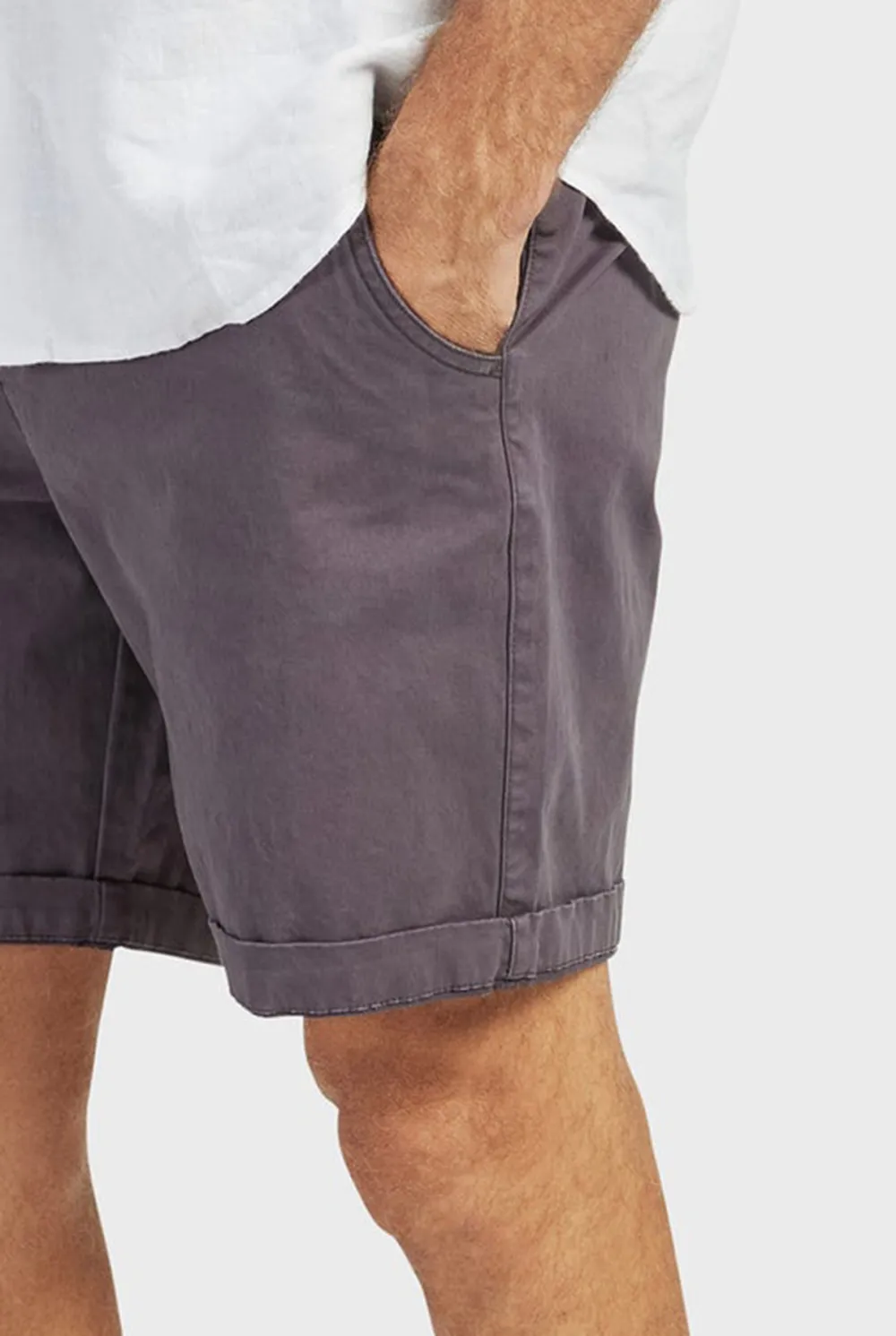 Slim Fit Stretch Cotton Chino Casual Shorts