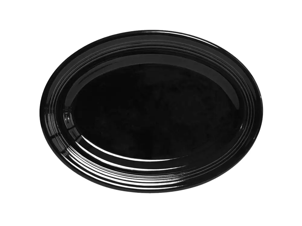 Concentric Pattern Oval Platter