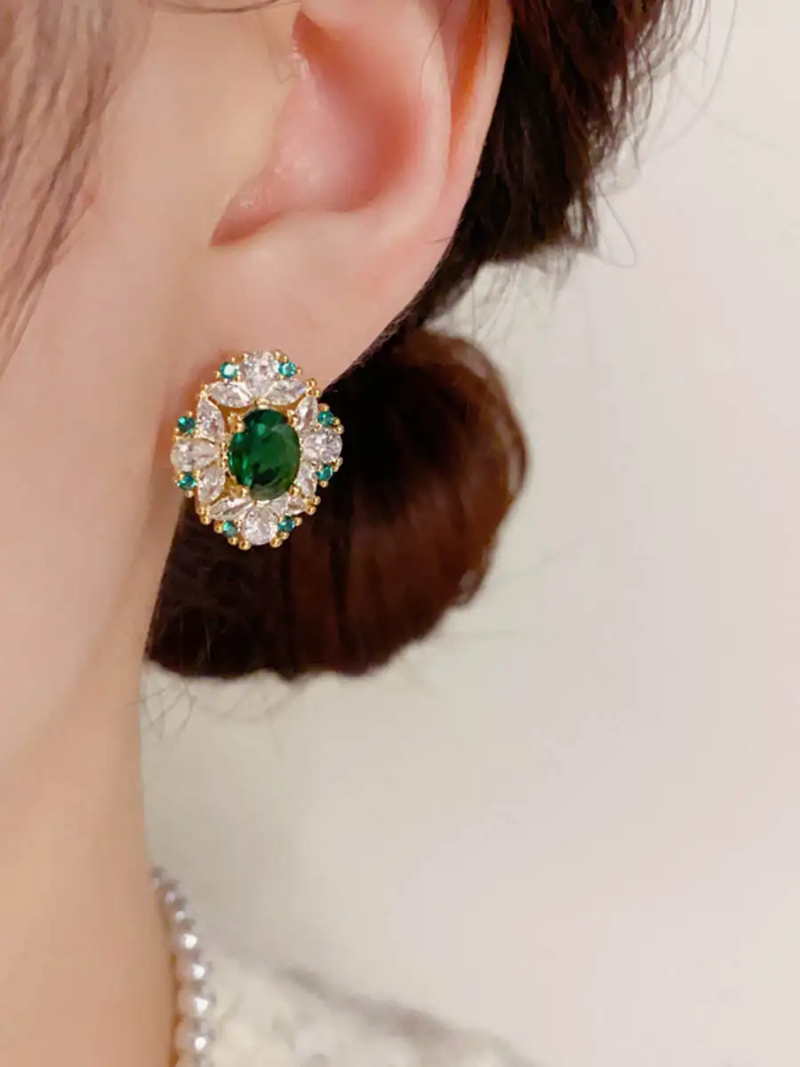 Angular Moonlit Accent Earrings