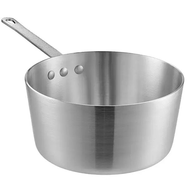 Space-Saving Tapered Aluminum Sauce Pan