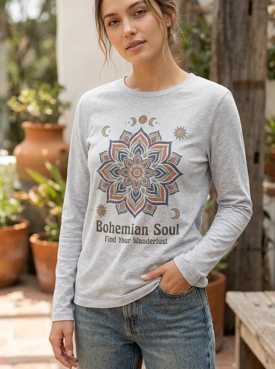 Bohemian Soul Mandala T-Shirt Classic