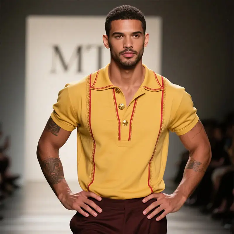 Collared Button Polo