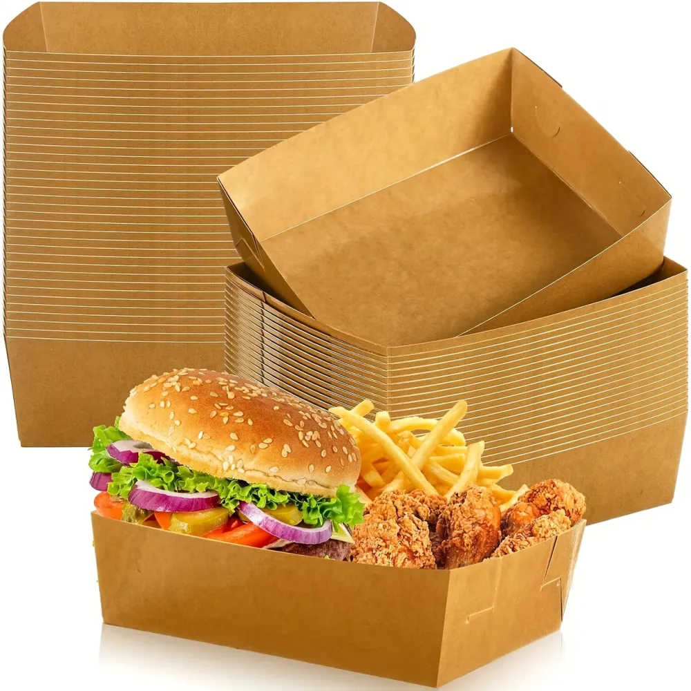 Kraft Paper Food Trays