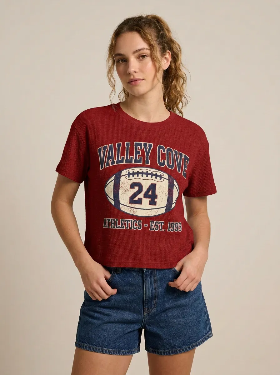 Women's Classic Gridiron Ball Crewneck T-Shirt