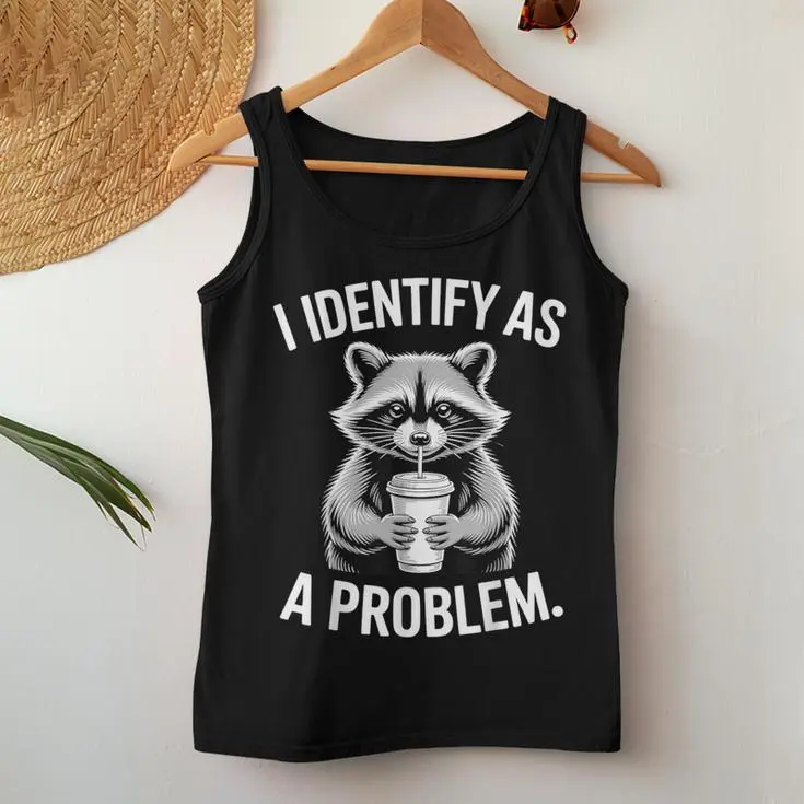 Raccoon Humor Women Tank Top
