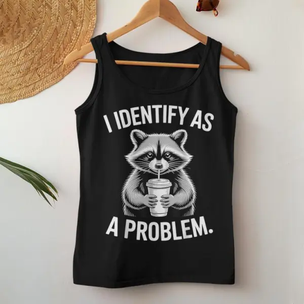 Raccoon Humor Women Tank Top