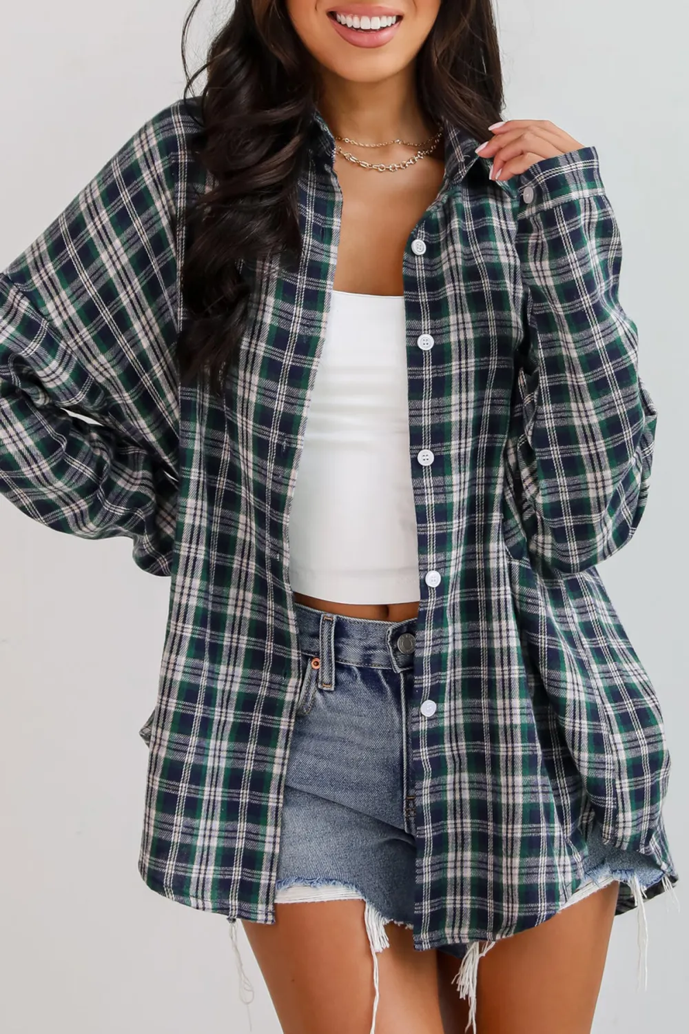 Green Plaid Flannel