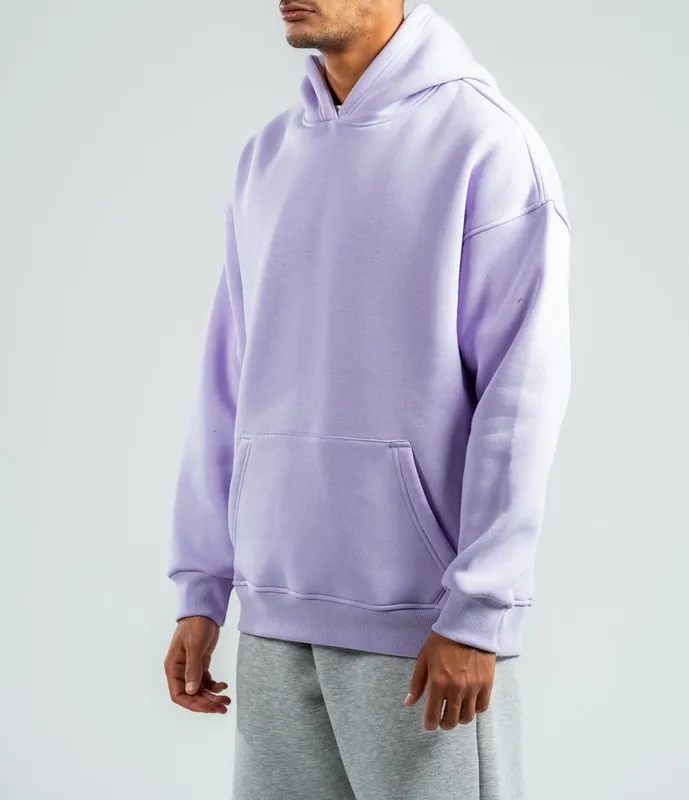 Lavender Oversized Hooded Sweatshirt